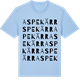 Blue Soul t-shirt med Aspekärr ordlek t-shirt