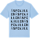 Blue Soul t-shirt med Äspekullen ordlek t-shirt