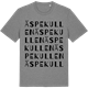 Mid Heather Gray t-shirt med Äspekullen ordlek t-shirt