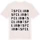 Vintage White t-shirt med Äspelund ordlek t-shirt