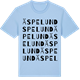 Blue Soul t-shirt med Äspelund ordlek t-shirt