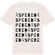 Vintage White t-shirt med Äspered ordlek t-shirt