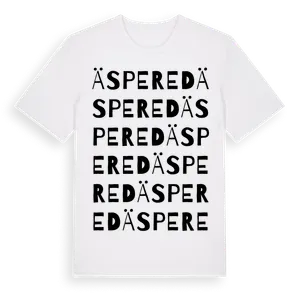 Äspered ordlek t-shirt – ekologisk bomull t-shirt från Pinshirt