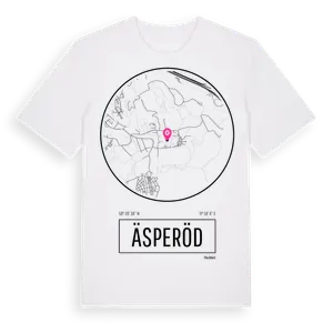 Äsperöd t-shirt – ekologisk bomull t-shirt från Pinshirt