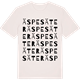 Vintage White t-shirt med Äspesäter ordlek t-shirt