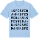 Blue Soul t-shirt med Aspesvedjan ordlek t-shirt