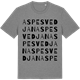 Mid Heather Gray t-shirt med Aspesvedjan ordlek t-shirt