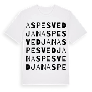 Aspesvedjan ordlek t-shirt – ekologisk bomull t-shirt från Pinshirt