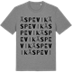 Mid Heather Gray t-shirt med Äspevik ordlek t-shirt