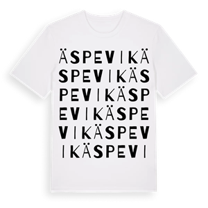 Äspevik ordlek t-shirt – ekologisk bomull t-shirt från Pinshirt