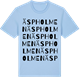 Blue Soul t-shirt med Äspholmen ordlek t-shirt