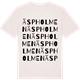 Vintage White t-shirt med Äspholmen ordlek t-shirt