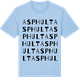 Blue Soul t-shirt med Asphult ordlek t-shirt
