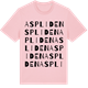 Pink Cotton t-shirt med Aspliden ordlek t-shirt