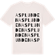 Vintage White t-shirt med Asplunden ordlek t-shirt