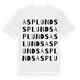 White t-shirt med Asplunds ordlek t-shirt
