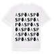 White t-shirt med Aspö ordlek t-shirt