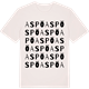 Vintage White t-shirt med Aspö ordlek t-shirt