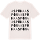 Vintage White t-shirt med Aspöna ordlek t-shirt