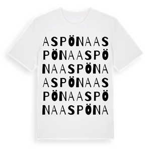 Aspöna ordlek t-shirt – ekologisk bomull t-shirt från Pinshirt