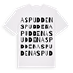 White t-shirt med Aspudden ordlek t-shirt