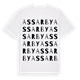 White t-shirt med Assarby ordlek t-shirt