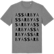 Mid Heather Gray t-shirt med Assarby ordlek t-shirt