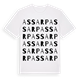 White t-shirt med Assarp ordlek t-shirt