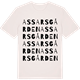 Vintage White t-shirt med Assarsgården ordlek t-shirt