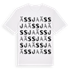 White t-shirt med Ässja ordlek t-shirt