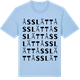 Blue Soul t-shirt med Åsslätt ordlek t-shirt