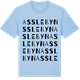 Blue Soul t-shirt med Asslebyn ordlek t-shirt