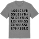 Mid Heather Gray t-shirt med Asslebyn ordlek t-shirt