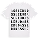 Asslerud ordlek t-shirt
