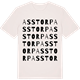 Vintage White t-shirt med Asstorp ordlek t-shirt