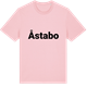 Pink Cotton t-shirt med Åstabo fetstil t-shirt