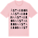 Pink Cotton t-shirt med Åstabrona ordlek t-shirt