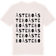 Vintage White t-shirt med Åstebo ordlek t-shirt