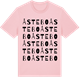 Pink Cotton t-shirt med Åstebo ordlek t-shirt