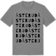 Mid Heather Gray t-shirt med Åsterud ordlek t-shirt
