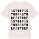 Vintage White t-shirt med Åstorp ordlek t-shirt