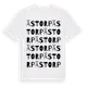 White t-shirt med Ästorp ordlek t-shirt