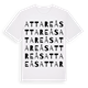 White t-shirt med Attareås ordlek t-shirt