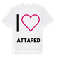 Jag älskar Attared t-shirt stort tryck