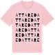 Pink Cotton t-shirt med Attared ordlek t-shirt