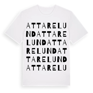 Attarelund ordlek t-shirt – ekologisk bomull t-shirt från Pinshirt