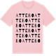 Pink Cotton t-shirt med Attebo ordlek t-shirt