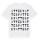 White t-shirt med Atteby ordlek t-shirt