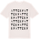 Vintage White t-shirt med Atteby ordlek t-shirt