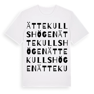 Ättekullshögen ordlek t-shirt – ekologisk bomull t-shirt från Pinshirt